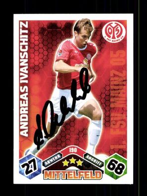 Andreas Ivanschitz FSV Mainz 05 Match Attax Card Original Signiert + A 226002