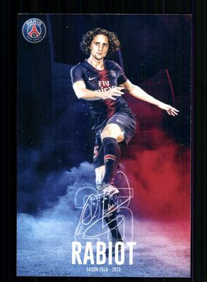 Adrien Rabiot Autogrammkarte FC Paris Saint-Germain 2018-19 + A 205748 D