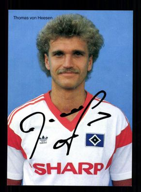 Thomas von Heesen Autogrammkarte Hamburger SV 1987-88 Original + A 206768