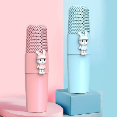 Drahtloses Karaoke-Mikrofon für Kinder, tragbarer Cartoon-Bluetooth-Lautsprecher