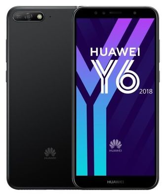 Huawei Y6 (2018) ATU-L21 Black 16GB Dual Sim 14,5cm (5,7 Zoll) Android Smartphone