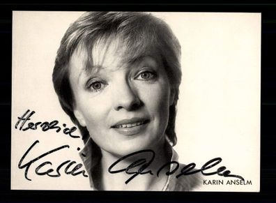 Karin Anselm Rüdel Autogrammkarte Original Signiert + F 13015