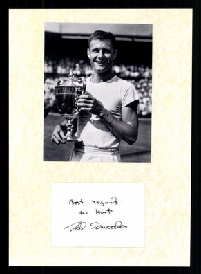 Ted Schroeder 1921-2006 Wimbledonsieger 1949 Original Signiert + G 38085