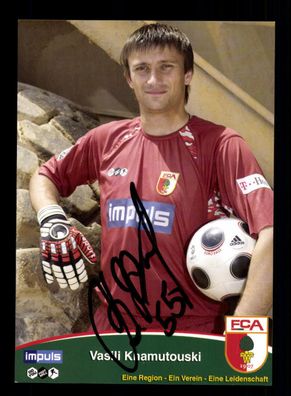 Vasili Khamutouski Autogrammkarte FC Augsburg 2008-09 Original Signiert + A 171643