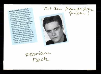 Florian Mock Oper Klassik Original Signiert + M 9180