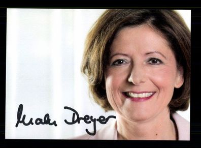 Malu Dreyer Ministerpräsidentin Rheinland Pfalz Original Signiert + 9990