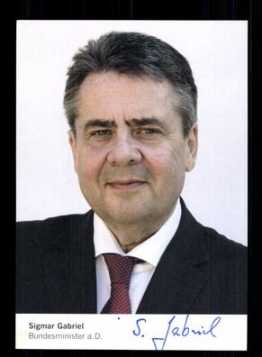 Sigmar Gabriel SPD Vorsitzender 2009-2017 Original Signiert + 10076
