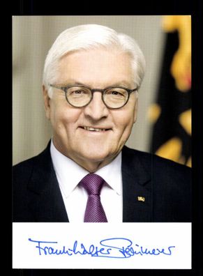 Frank Walter Steinmeier Bundespräsident Autogrammkarte Original Signiert + 10174
