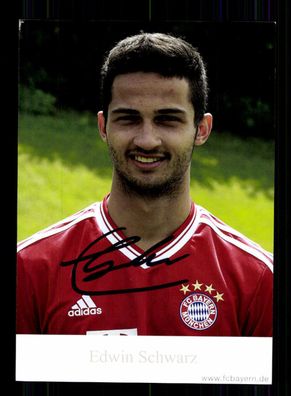 Edwin Schwarz Autogrammkarte Bayern München II 2013-14 Original Signiert
