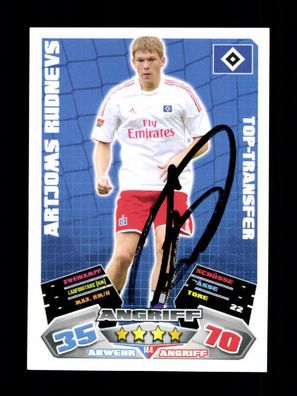 Artjoms Rudnevs Hamburger SV Match Attax Card Original Signiert + A 225773