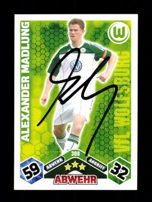 Alexander Madlung VFL Wolfsburg Match Attax Card Original Sign. + A 225840