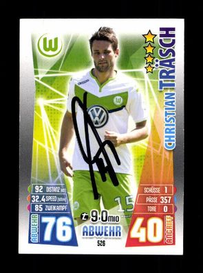 Christian Träsch VFL Wolfsburg Match Attax Card Original Sign. + A 225854