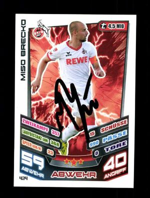 Miso Brecko 1 FC Köln Match Attax Card Original Signiert + A 225890
