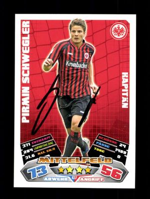 Pirmin Schwegler Eintracht Frankfurt Match Attax Card Original Sign. + A 225910