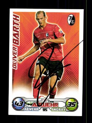 Oliver Barth SC Freiburg Match Attax Card Original Signiert + A 226028