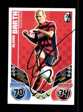 Oliver Barth SC Freiburg Match Attax Card Original Signiert + A 226029