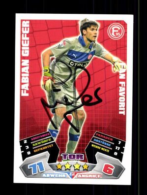Fabian Giefer Fortuna Düsseldorf Match Attax Card Original Signiert + A 226034