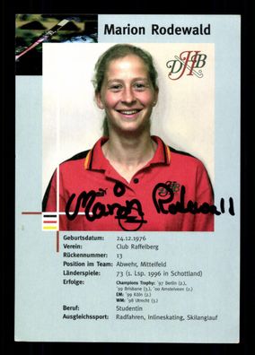 Marion Rodewald Original Signiert Hockey Nationalmannschaft + G 38213