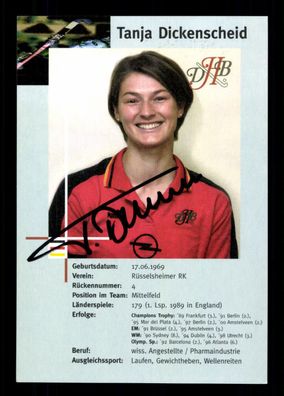 Tanja Dickenscheid Original Signiert Hockey Nationalmannschaft + G 38215