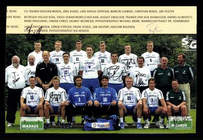 Mannschaftskarte THW Kiel 2002-03 18x Original Signiert + G 38283