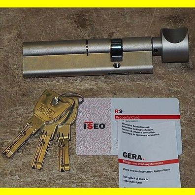 Iseo R9 CSR Country Knaufzylinder 30 mm (Knaufseite) + 80 mm / mit 3 Schlüssel