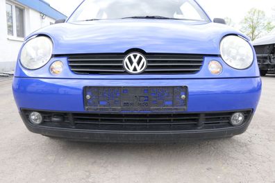 VW Lupo Stoßstange vorne Frontstoßstange Stoßfänger blau jazzblue LW5Z vorn