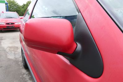 VW Polo 6N elektrischer elektrisch Spiegel Außenspiegel rechts rot LP3G & Glas