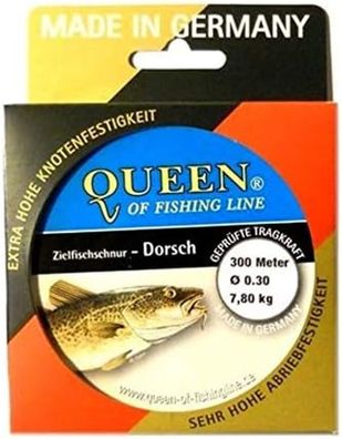 Zielfisch-Schnur Queen of Fishing Line / Dorsch 0,30mm 7,8kg 300m