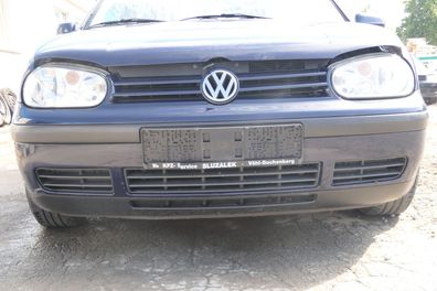 VW Golf 4 Stoßstange vorne Stoßfänger vorn vorne blau LA5G