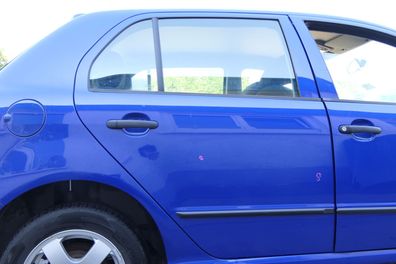Skoda Fabia 6Y Limousine Schrägheck Tür hinten rechts blau LF5K