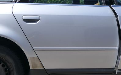 Audi A6 4B C5 Tür Türblatt hinten rechts grau silber LY7M