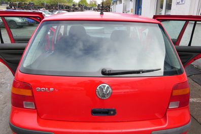 VW Golf 4 Limousine Heckklappe Kofferraumklappe Klappe hinten rot LP3G -ohneAnb