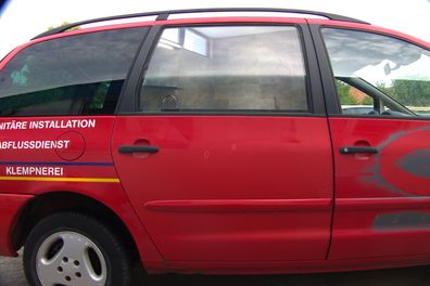 VW Sharan 7M Seat Alhambra Tür hinten rechts rot bis ca. Bj.1999 - Alte Modell