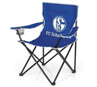 Schalke 04 Campingstuhl wasserabweisend & robust blau Outdoor