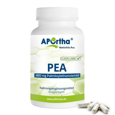 Aportha PEA - Palmitoylethanolamid 400 mg - 60 vegane Kapseln