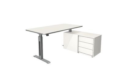 Kerkmann Schreibtisch Steh und Sitztisch MOVE 1 style mit Sideboard