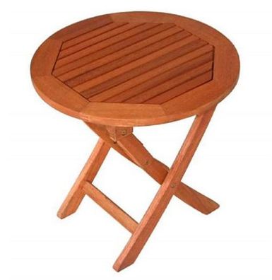 Beistelltisch Holztisch klappbar rund 48x48x45cm