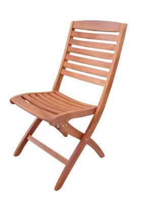 Klappstuhl Gartensessel Stuhl aus Eukalyptusholz 2er Set
