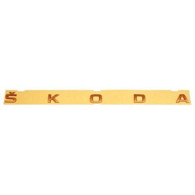 Original Skoda Schriftzug Emblem Buchstaben penny copper-metallic 5LG853687R60B