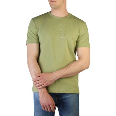 Calvin Klein -BRANDS - Bekleidung - T-Shirts - K10K108835-LJ9 - Herren - olivedrab