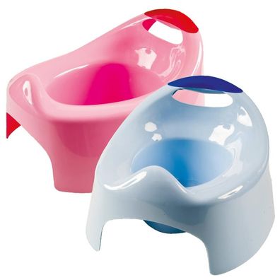 Toilettentöpfchen für Kinder aus Kunststoff - blau oder rosa - 19 x 28 x 30 cm - ...