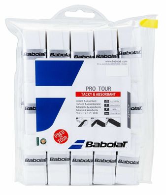 Babolat Pro Tour X30 White Griffbänder für Tennis Grips