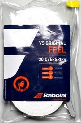 Babolat VS Grip Original x 30 White Griffbänder für Tennis