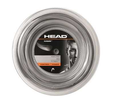 Head Hawk 17 Grey 1,25 mm 200 m Tennissaiten Tennis Strings