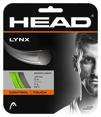 Head Lynx 17 Green 1,25 mm 12 m Tennissaiten Tennis Strings
