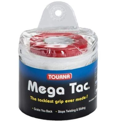 Tourna Mega Tac 30 Pack White Griffbänder für Tennis Grips