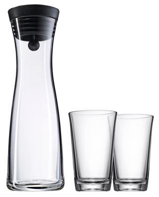 WMF Basic Set Wasserkaraffe mit 2 Gläsern 3201000581