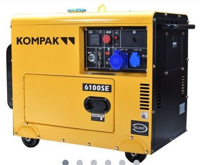 KOMPAK Stromaggregat Stromerzeuger Leise Silent Diesel 5500W DK6100SE