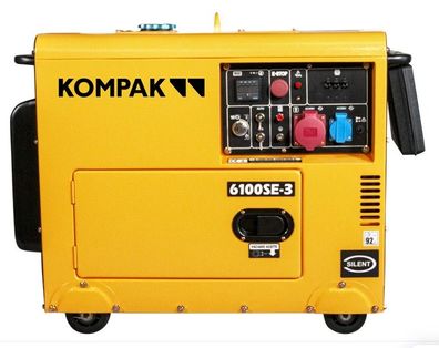 Kompak Stromaggregat Stromerzeuger Diesel 6.9 kVA DK6100SE-3 400V