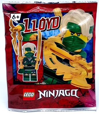 LEGO Ninjago Figur 892292 Lloyd + Axt + Katana Waffe / Polybag